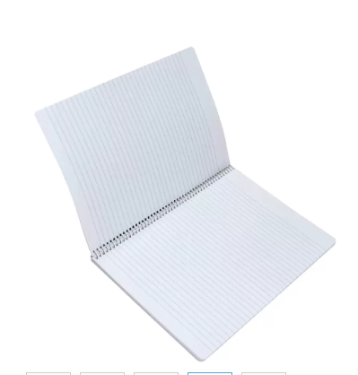 FIS Pack of 10 Sprial Soft Cover Notebook, Size A4 Single Line, 80 Sheets - FSNBSA480SL07