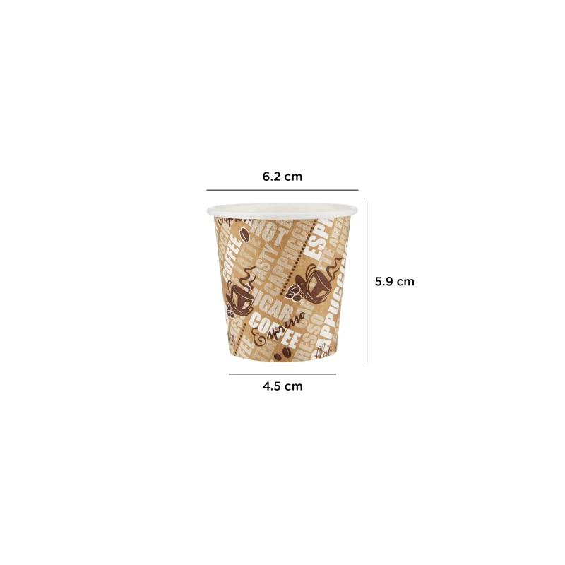 Printed Single Wall Paper Cups ( Pieces 1000 )