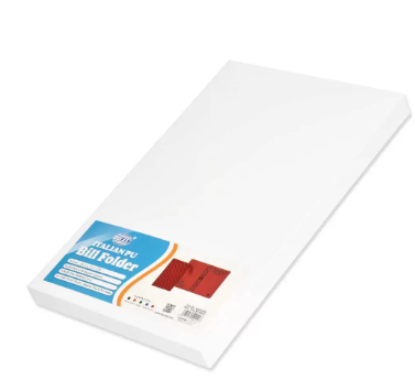 FIS Executive Bill Folder Maroon Color, Italian PU with Magnet Flap 150X245mm - FSCLBFMRD3