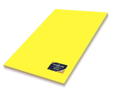 25-Piece FIS Coloured Card, Size 50x70cm,160GSM, Multicolor - FSCH1605C25