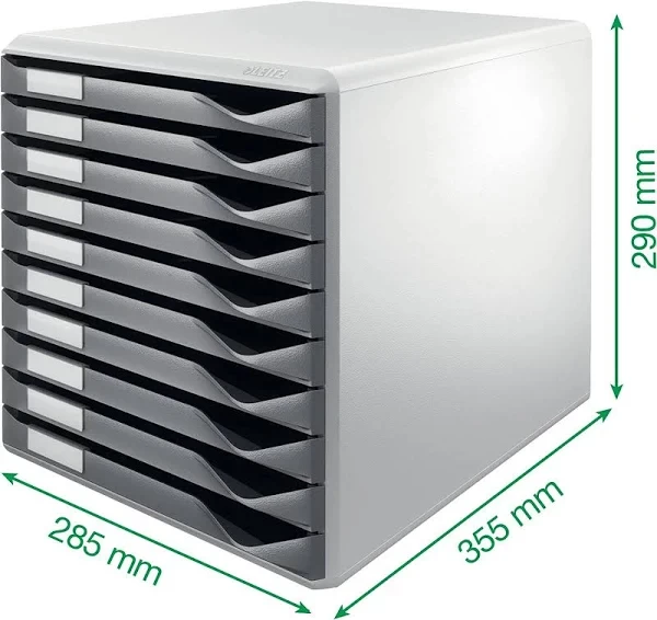 Leitz 5281 Form Set Filing Unit with 10 Drawers A4