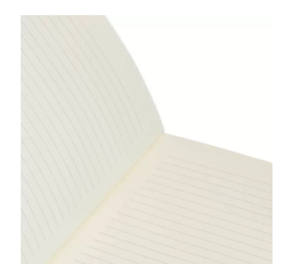 FIS PVC Soft Cover Note Book, Size A4, Single Line with Border, 80 Sheets, White - FSNBPVSLA480WH