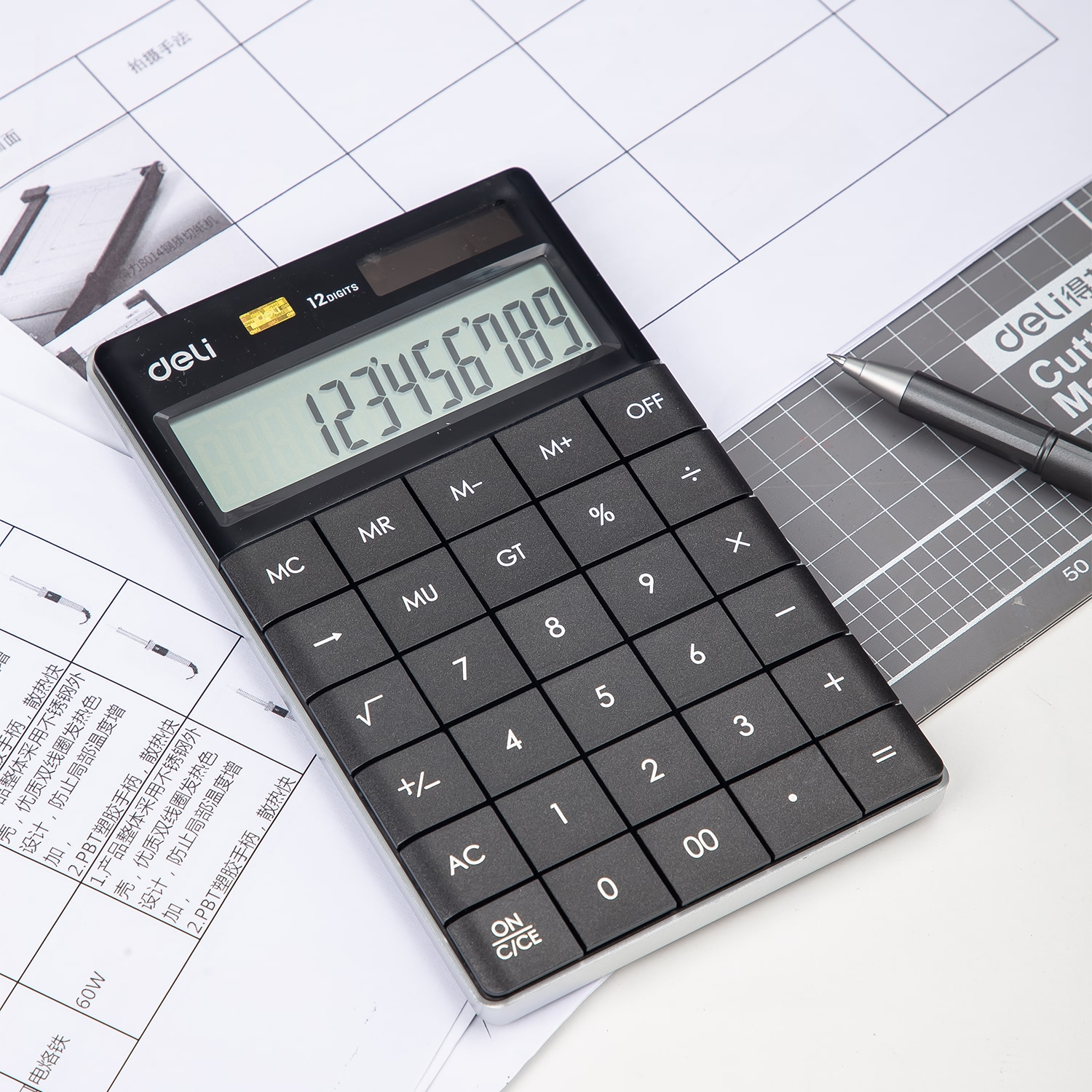 Deli-E1589P Desktop Calculator