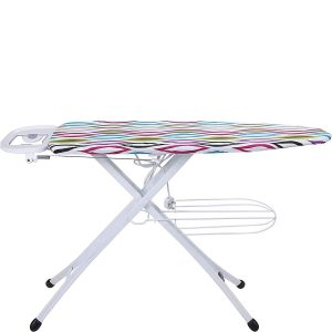 Royalford Mesh Ironing Board With Socket 122X38 Cm - Multicolor