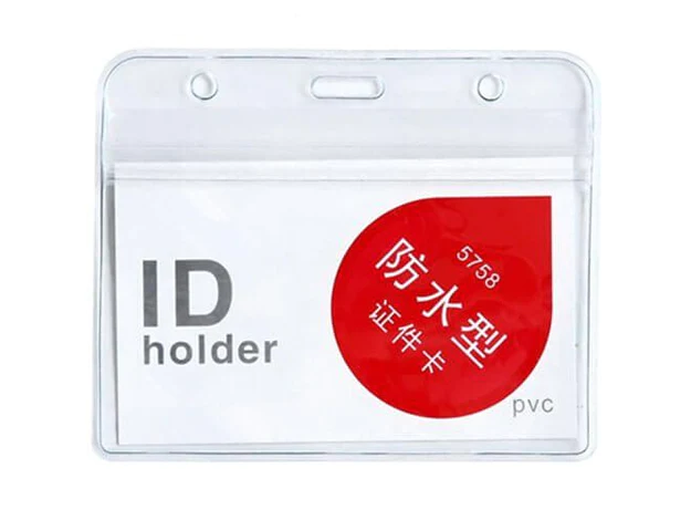 Deli PVC Across ID Pass Holder Waterproof, 10pcs/box [E5758]
