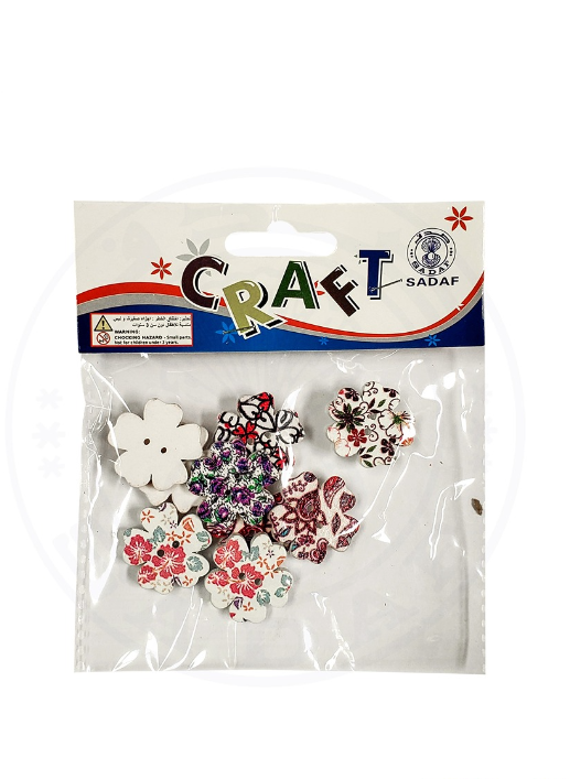 ART&CRAFT FLOWER WOODEN COLOR SADAF-PD-31