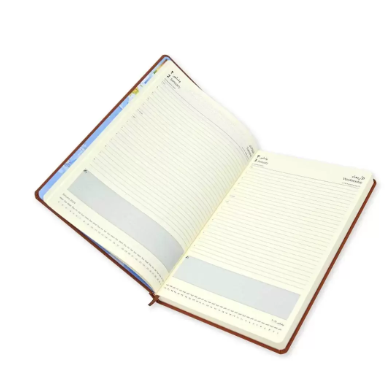 FIS A4 Diary 2024 (Arabic/English) Brown - FSDI45AE24BR