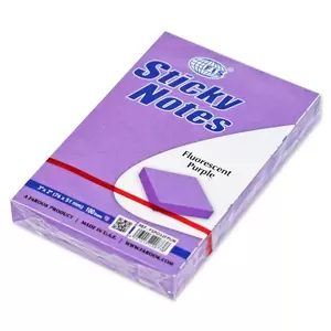 FISSticky Note Pad,, 3X2 inches, Pack of 12, Fluorescent Purple 100 Sheets -FSPO32FPUN