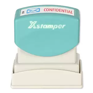 Artline X-Stamper "CONFIDENTIAL" for Office Business Supplies, Ink Blue & Red - ARXTCXBN2034-1PC