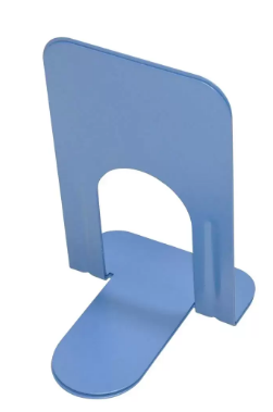 FIS Bookends Metal Body, Pack of 2 Pieces, Blue Color, 7.25 Inch (136 x 117 x 185 mm) Size - FSBEB240BL