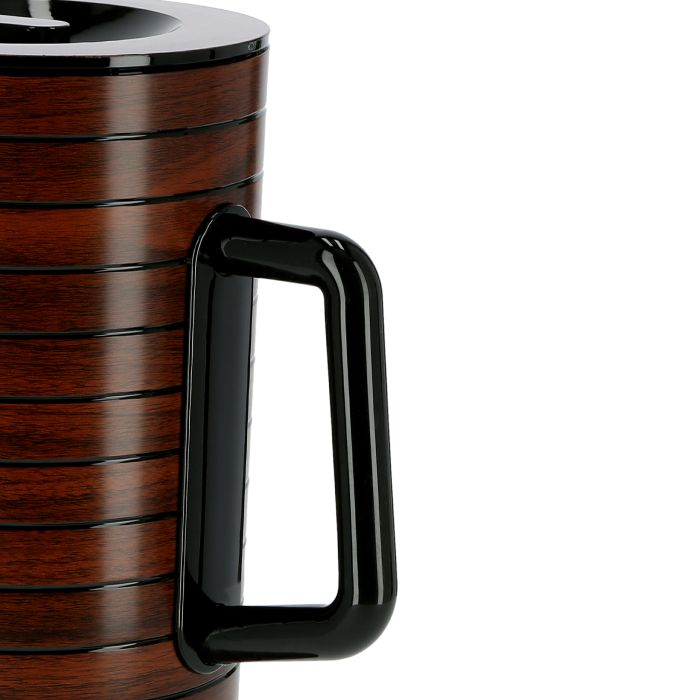 Royalford RF8218 Cherrywood Acrylic Water Jug, 2.4L - Ergonomic Handle With Spill Proof Pouring Spout | Leak Proof Lid | Ideal For Serving Water, Juice & More