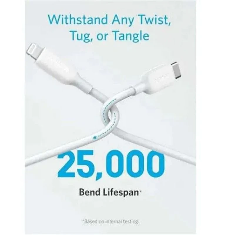 Anker Power Line III USB-C to Lightning 2.0 Cable 3ft - White