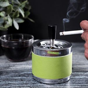 Royalford Ash Tray - Stainless Steel - Green - RF5237BL