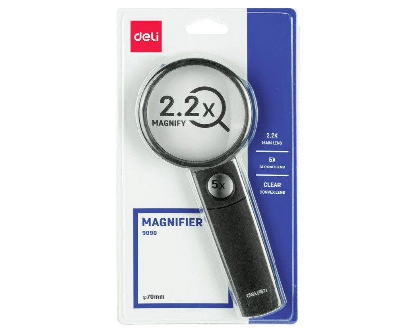 Deli Magnifier Glass No.9090, 70mm