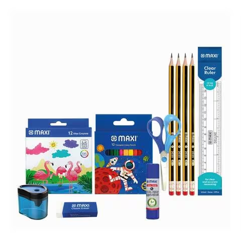 Maxi School Basic Stationery Kit MXZPB-6