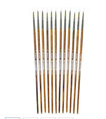 Artmate Artist Brushes Round 4 Size, Set Of 12 Pieces - Jiabsx101r-4