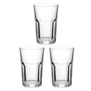 Royalford 3Pcs Glass Tumbler Set - Glass - Clear - 270 ML