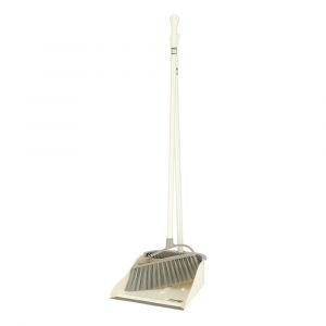 Royalford Hand Brush & Dustpan - Plastic - White - RF9657