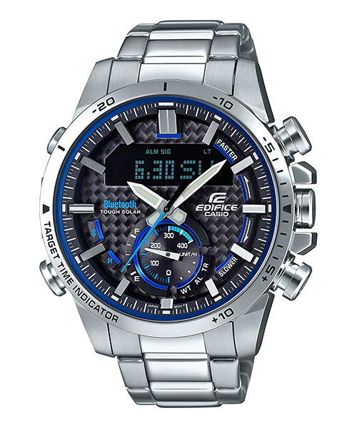 Casio Edifice ECB-800D-1ADR , Smartphone Link , Tough Solar, Analog-Digital, Men's Watch, Black