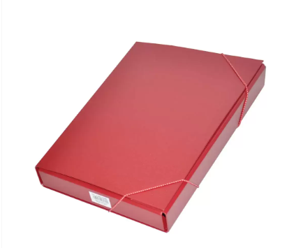 FIS PP Document Bag With Elastic Band, Maroon Color, F/S (210 x 330 mm) Size - FSBD1204MR