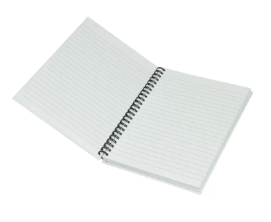 5-Piece Light Spiral Hard Cover Notebook Single Line A5, 100-Sheets - LINBSA51708