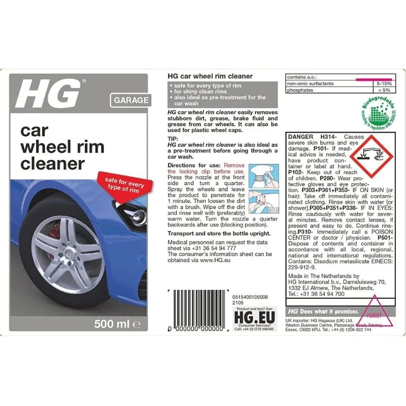 HG Wheel Rim Cleaner 500 ml