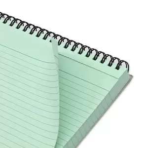 FIS Ruled Record Card 180 GSM 6X4 Inch Double Loop Spiral 50 Sheets Green -FSIC64-180SPGR