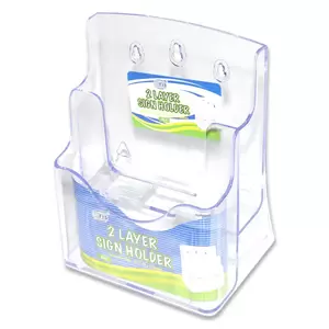 FIS Acrylic 2-Layer Sign Holder Transparent A5 - FSNAA5-2