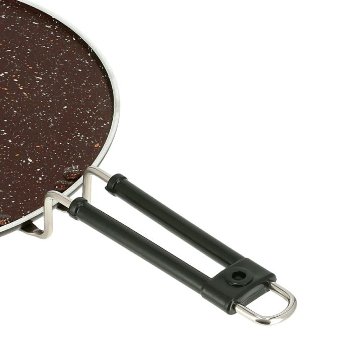 Royalford RF9704 Aluminium Round Tawa 30cm - Marble Coating Pan Suitable For Crepe Chapatti Pancakes Roti Dosa Flatbread Or Naan Bread | 4 Layer Non-Stick Surface, PFOA, PTFE Free