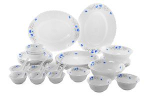 Royalford Opal Glassware Dinner Set - Opalware - White - RF5035
