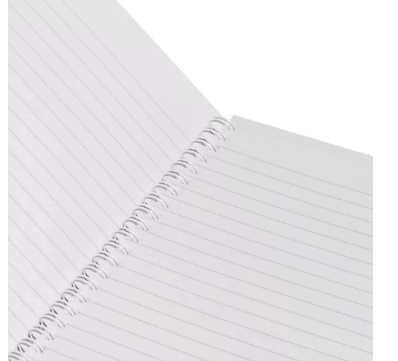 LIGHT Pack of 10, Spiral Soft Cover Notebook, Single Line, 100 Sheets -LINB971609S