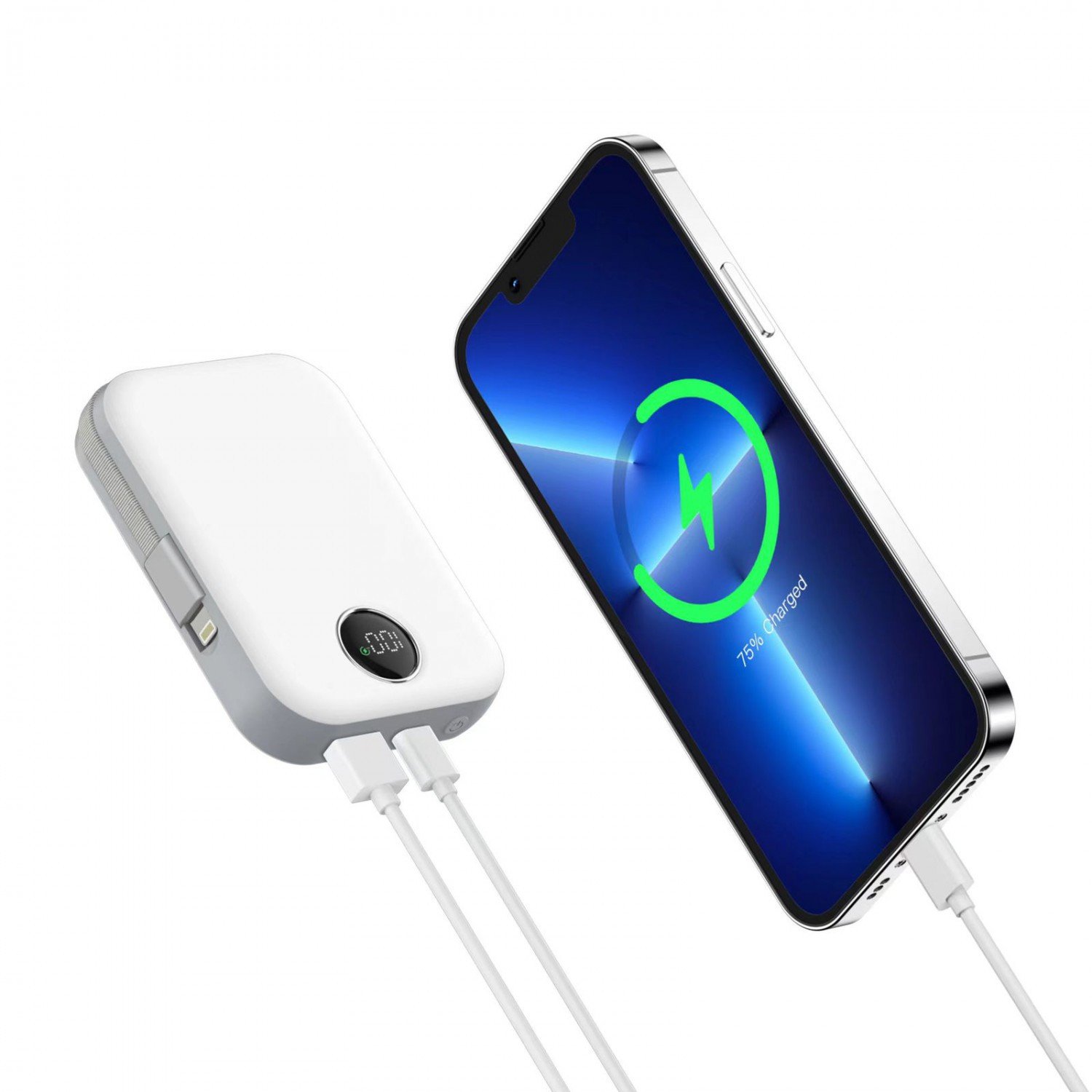 Green Monaco Magsafe Power Bank 10000mAh PD+QC 22.5W - Cyan