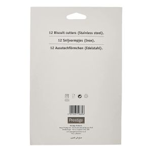 Prestige Biscuit Cutter Set Of 12 Piece - Stainless Steel - Silver