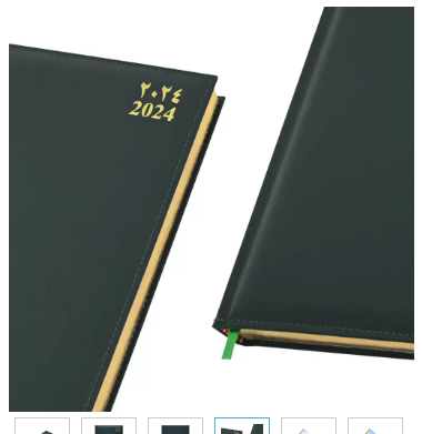 FIS Golden Diary 2024 (Arabic/English) Green, A4 - FSDI43AEG24GR