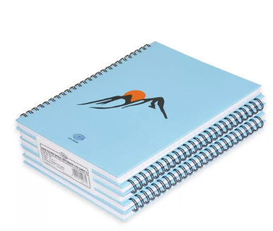 5-Piece FIS Spiral Hard Cover Notebook Single Line 9X7 Inch, 100-Sheets - FSNBS971902