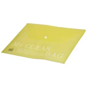 Pack of 12 Pieces My Clear Button Bag Green