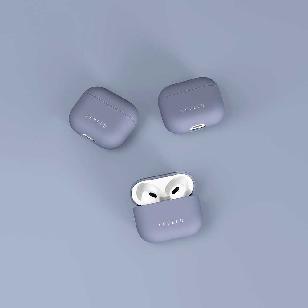 Levelo Gorra Silicone Airpods 3 Case - Blue
