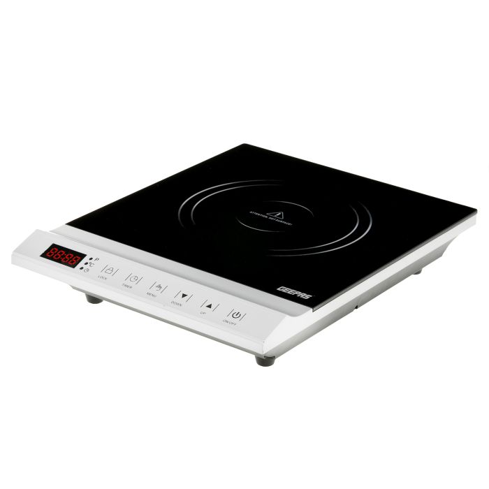 Geepas GIC33011UK 2000W Programmable Induction Cooker For Fast And Precise Cooking - With Touch Control, LED Display, 10 Power Levels And Child-Lock Protection - 2 Years Warranty