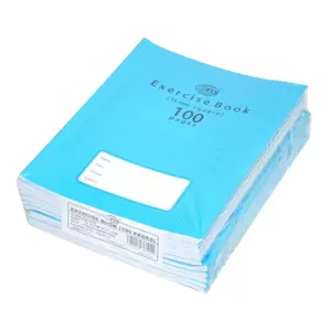 FIS Exercise Books 15 mm Square with Left Margin, 100 Pages, Pack of 12 Pieces, 16.5 x 21 cm Size - FSEBSQ15100N