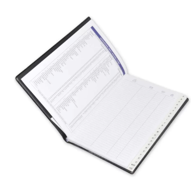 FIS Address Book English, Grey UV Coated, A5 (148 x 210 mm) Size, 50 Sheets - FSADUVA5EGY