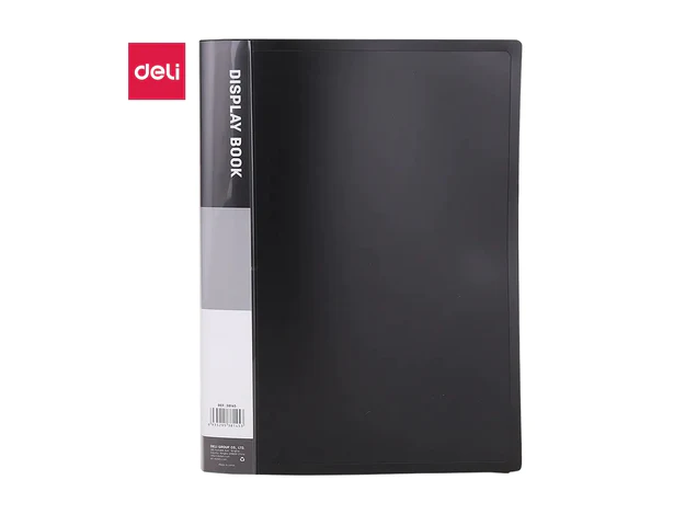 Deli Clear Book A4 Assorted Colors, 20 Pockets, E38145