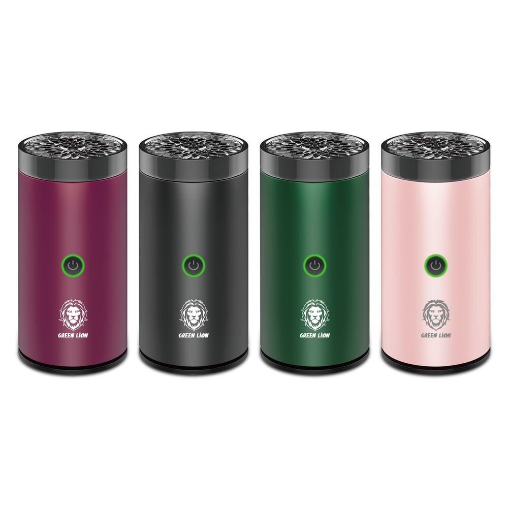 Green Lion Smart Bakhour Rechargeable Electric Car Incense Burner - Wine Red