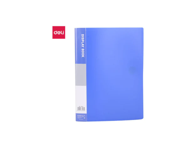 Deli Clear Book A4 Assorted Colors 60 Pockets E38148