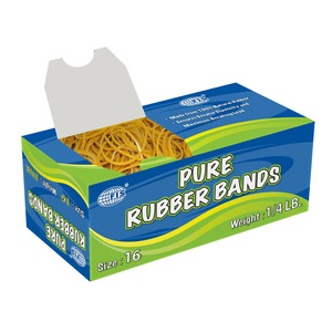 10 Boxes FIS Pure Rubber Bands Yellow - FSRB16