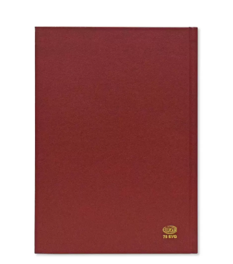 FIS Agenda Diary 2024 (English) 1-Side Padded, Gold Corners, Maroon - FSDI75EVG24M