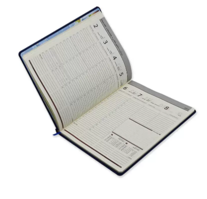 FIS Executive Diary 2023 Arabic/English/French (1-Week at a glance) Italian PU Padded, Cover, Blue - FSDI35AEP23BL