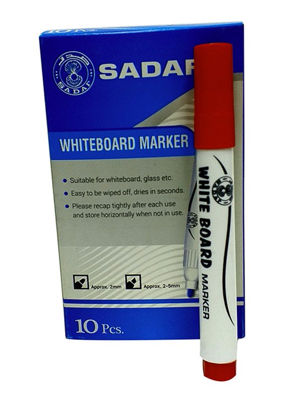 SADAF WHITE BOARD MARKER 5MM BLACK,BLUE,GREEN,RED (CHISEL TIP)