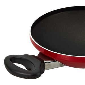 Prestige Appachatti with Lid - Non Stick - Red - 20 cm