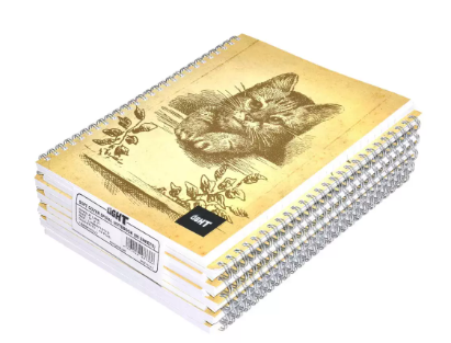 LIGHT Pack of 10 Spiral Soft Cover Notebook Single Line, 9X7 Inches (22.86 X 20.32 CM), 80 Sheets -LINB971517S