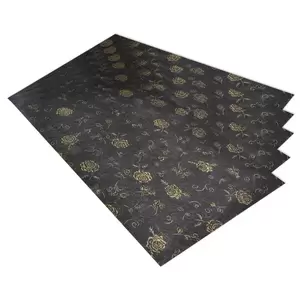 20-Piece FIS Gift Wrapping Paper 35gsm 50X70cm, Black - FSGF11